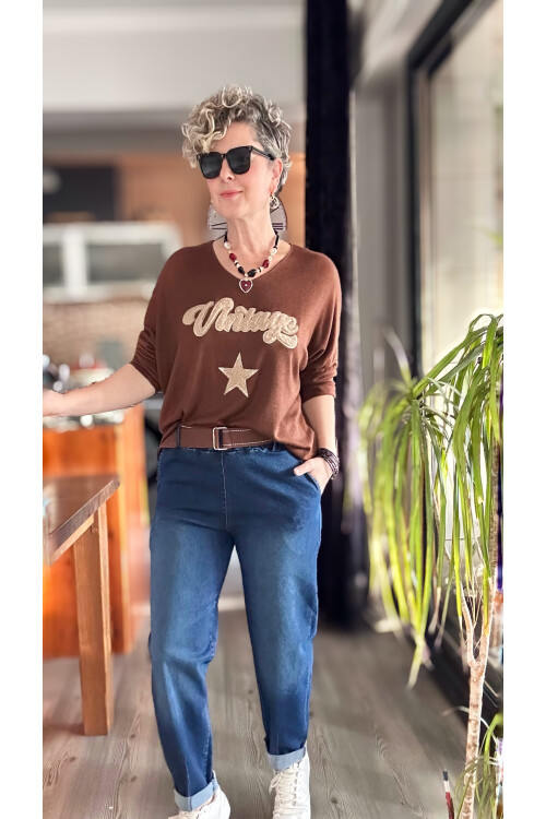 Merlo İtalyan Vip Likralı Kemerli Jean Pantolon Mavi