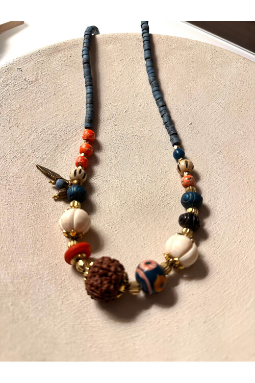 Purse Doğal Taş Etnik Kolye