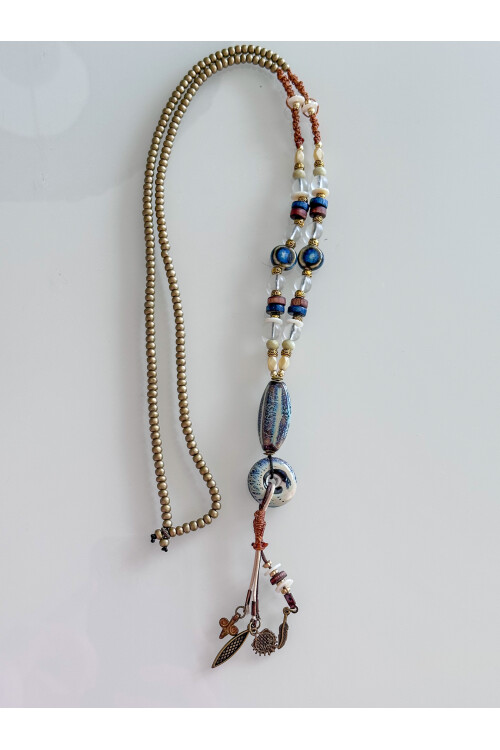 Sinni Doğal Taş Etnik Kolye