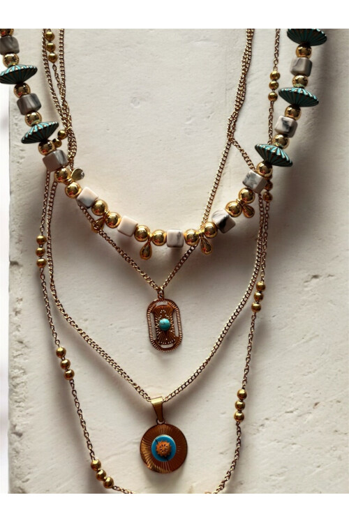 Asela Çoklu Kolye