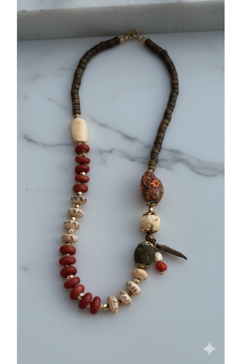 Dontis Doğal Taş Etnik Kolye