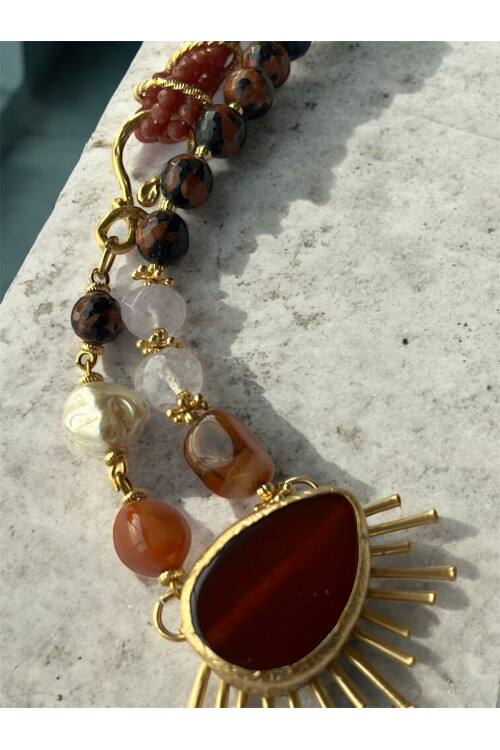 Elena VIP Doğal Taş Kolye