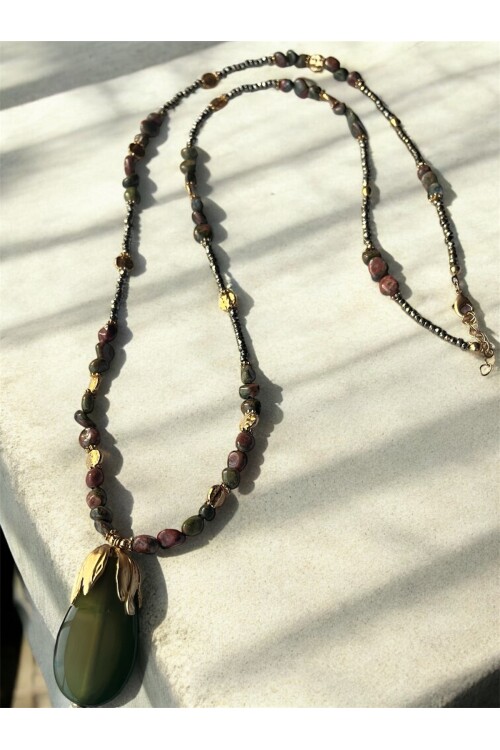 Irıs VIP Doğal Taş Kolye