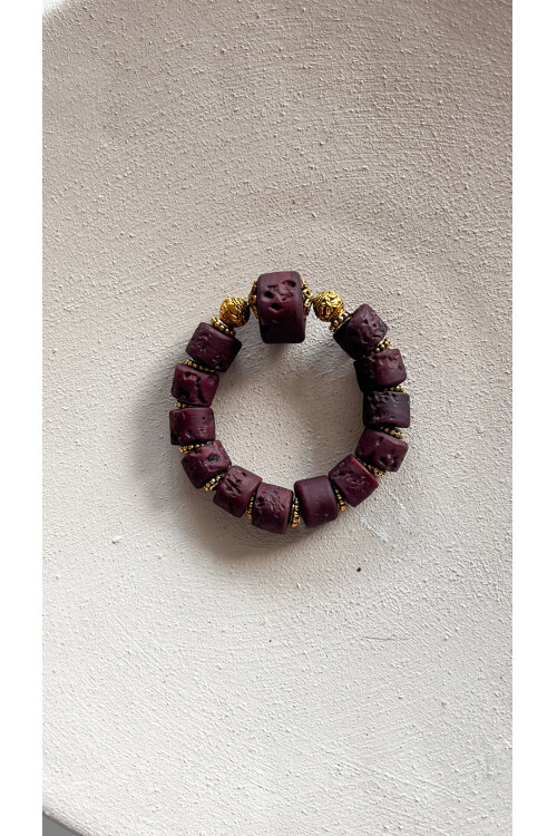 LavillaTasarım Etnik Bileklik Kahve