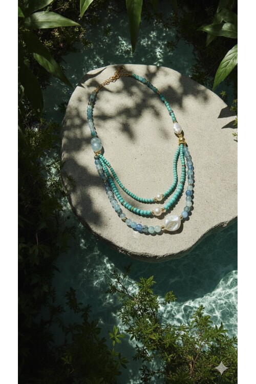 Lina VIP Doğal Taş Kolye