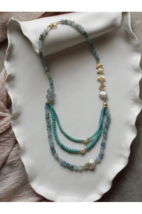 Lina VIP Doğal Taş Kolye