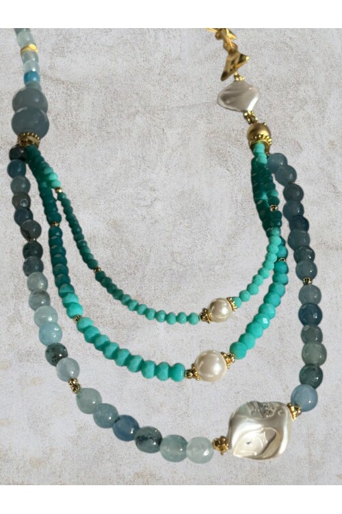 Lina VIP Doğal Taş Kolye