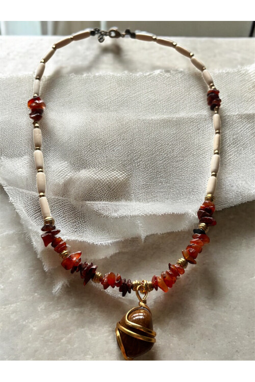 Marco VIP Doğal Taş Kolye