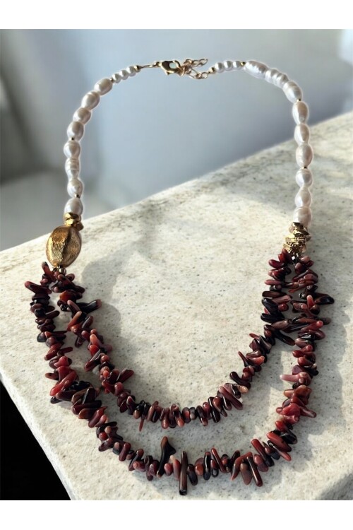 Noır VIP Doğal Taş Kolye