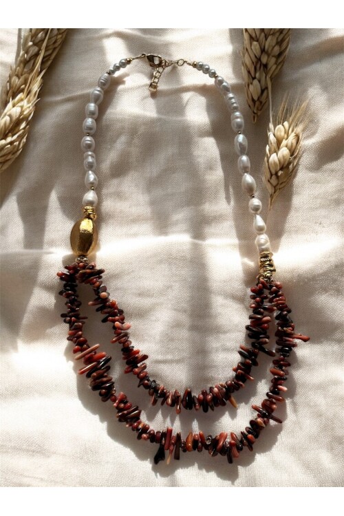 Noır VIP Doğal Taş Kolye