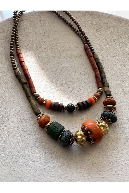 Ornera Doğal Taş Etnik Kolye