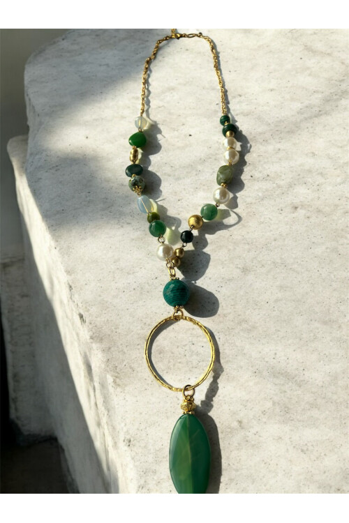 Greensola VIP Doğal Taş Kolye