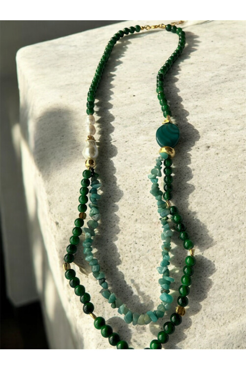 Terera VIP Doğal Taş Kolye