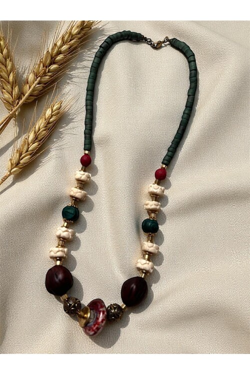 Tolle Doğal Taş Etnik Kolye