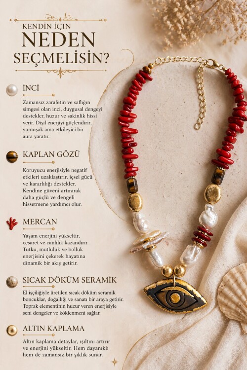 Bodrum Cam Eyessa Etnik Kolye