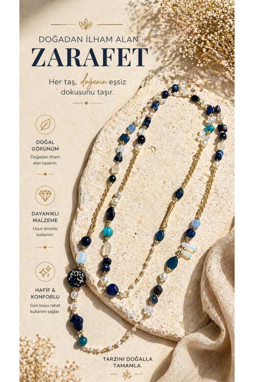 Dedlif VIP Doğal Taş Kolye