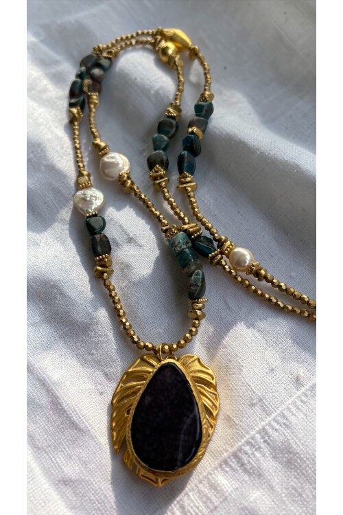 Ensana VIP Doğal Taş Kolye