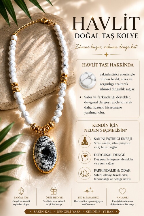 Havlit VIP Doğal Taş Kolye