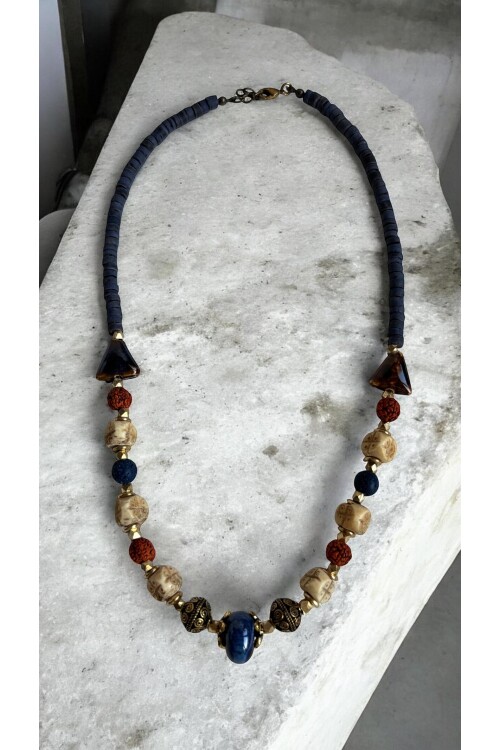 Lukka Doğal Taş Etnik Kolye