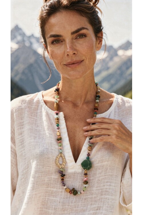 Lumiere VIP Doğal Taş Kolye