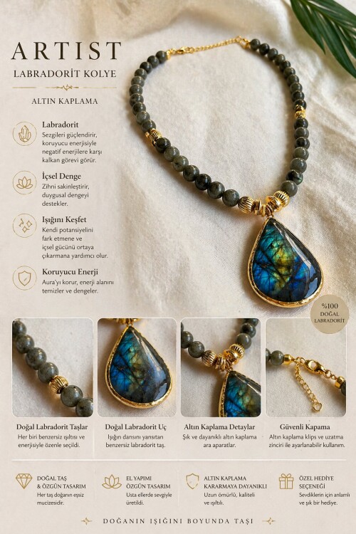 Lblo VIP Doğal Taş Kolye