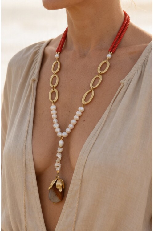 Rocky VIP Doğal Taş Kolye