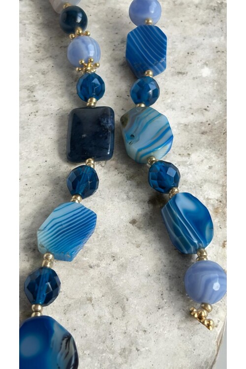 Aslena VIP Doğal Taş Kolye