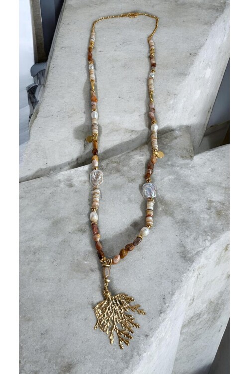 Three VIP Doğal Taş Kolye