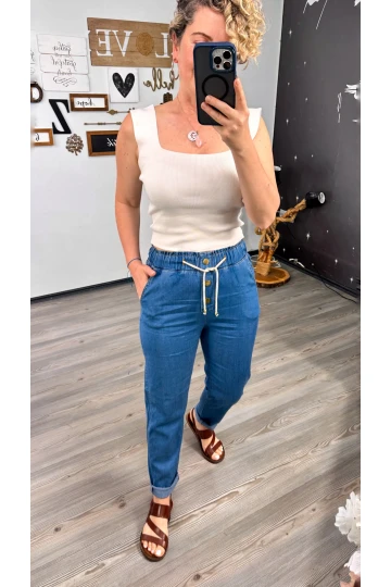 Weto Premium Tencel Kot Pantolon