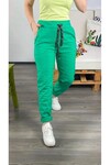 Sihirli İtalyan Stil Likralı Pantolon Yeşil