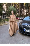 Enzo İkili Takım Tasarım Elbise Vizon