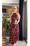 Rita Çiçek Desenli Halter Elbise